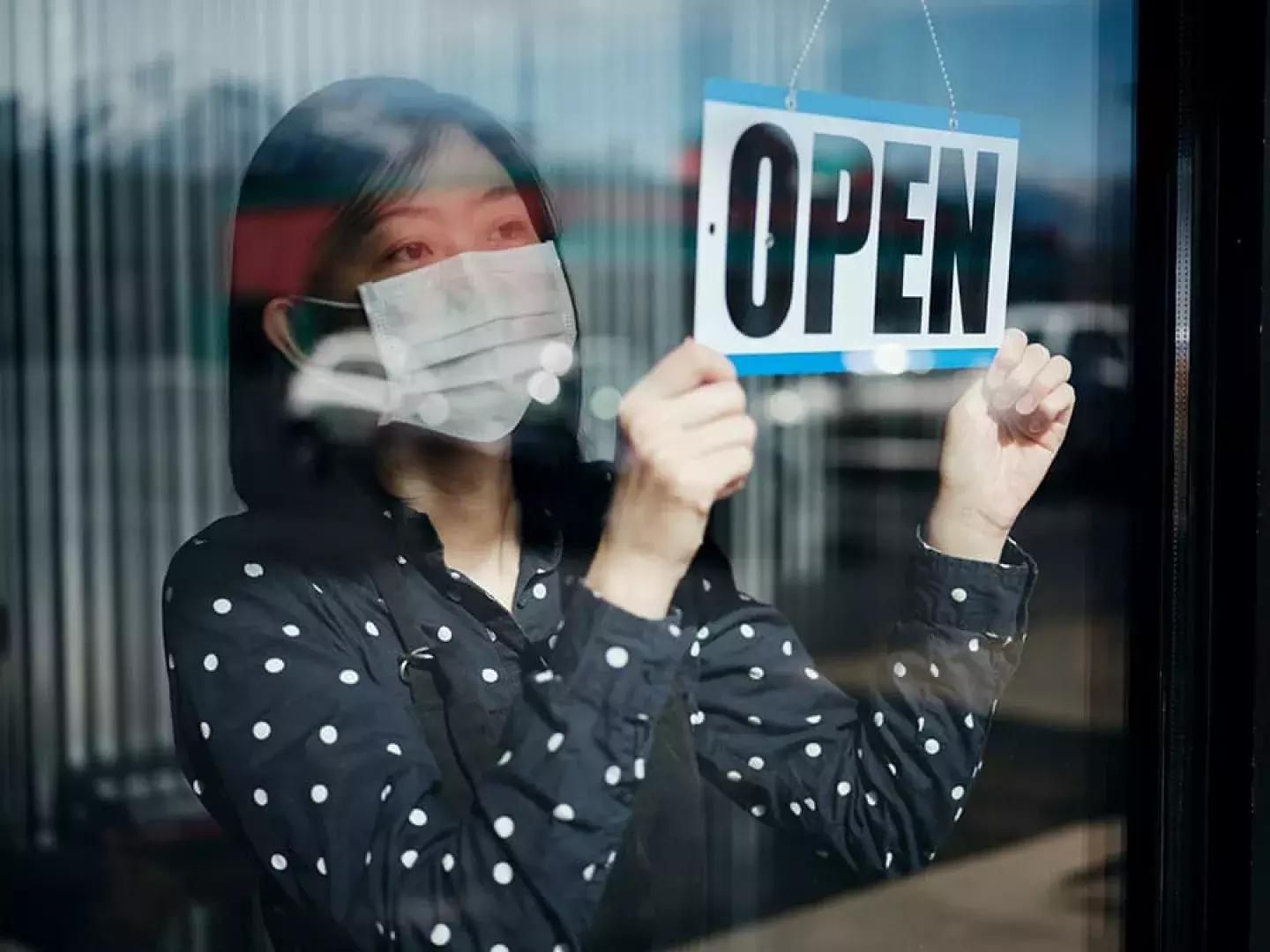 A restaurant manager opening a store